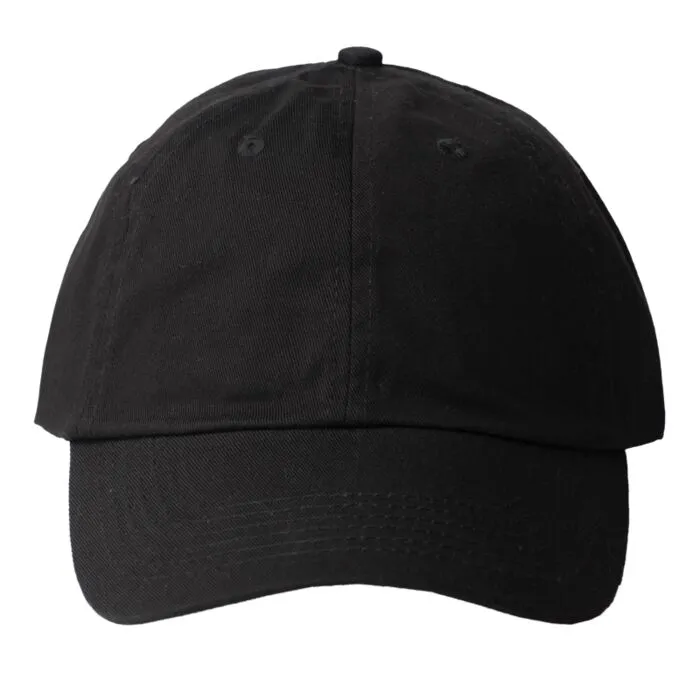 [VALUCAP-DAD-VC300-BLK] Valucap Classic Dad Cap VC300 Black