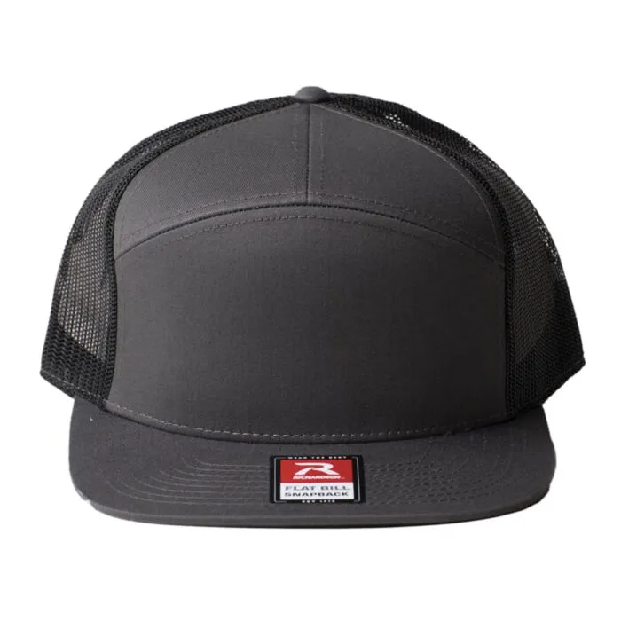[RICH-168-BLK] Richardson Hi-Pro Trucker Hat 168 Black